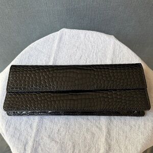 Embossed, leather evening bag, clutch
